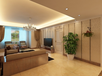 簡(jiǎn)約美式風(fēng)格，打造遠(yuǎn)洋萬(wàn)和城三室溫馨雅居——力天裝飾案例賞析